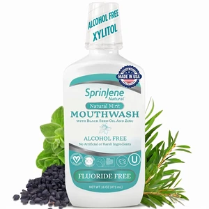 Alcohol Free Mouthwash with Xylitol Fluoride Free Natural Mouthwash for Dry Mouth, Whitening & Fresh Breath Patented Black Seed Oil & Zinc Formula Vegan & Made in the USA (1 Pack) Alcohol Free Mouthwash with Xylitol Fluoride Free Natural Mouthwash for Dry Mouth, Whitening & Fresh Breath Patented Black Seed Oil & Zinc Formula Vegan & Made in the USA (1 Pack)