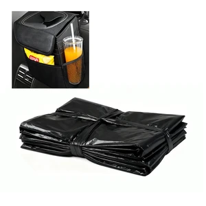 Disposable Car Trash Can Bags, Liner Refills (1-Pack, 100 Bags Total) - for HOTOR Car Garbage Can(Trash Can Not Included) Black Disposable Car Trash Can Bags, Liner Refills (1-Pack, 100 Bags Total) - for HOTOR Car Garbage Can(Trash Can Not Included) Black