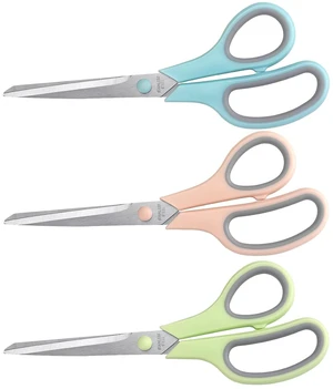 8.5" Pastel Scissors 3-Pack, Ultra Sharp Stainless Steel, Gray | Soft Comfort-Grip Right/Left Hand 8.5" Pastel Scissors 3-Pack, Ultra Sharp Stainless Steel, Gray | Soft Comfort-Grip Right/Left Hand