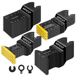 40 Pcs Oscillating Saw Blades Universal Wood Plastics Metal Titanium Multitool Blades Kits Fit Dewalt Rockwell Milwaukee Makita Bosch 40 Pcs Oscillating Saw Blades Universal Wood Plastics Metal Titanium Multitool Blades Kits Fit Dewalt Rockwell Milwaukee Makita Bosch