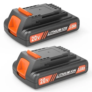 2 Packs Extended Capacity 3.0Ah 20v Battery Replacement for Black and Decker 20 Volt Max Lithium Battery LBXR20, Compatible with Black and Decker 20v Cordless Power Tools and Charger 2 Packs Extended Capacity 3.0Ah 20v Battery Replacement for Black and Decker 20 Volt Max Lithium Battery LBXR20, Compatible with Black and Decker 20v Cordless Power Tools and Charger