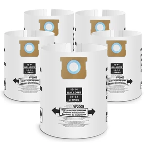 10-14 Gallon Vacuum Bag Replacement for 90662 Shop Vac Bags 5 Pack Vacuum Filter Bags Replacement for Type F 90662 9066200 9066233 and Type I 90672 9067200 9067233 10-14 Gallon Vacuum Bag Replacement for 90662 Shop Vac Bags 5 Pack Vacuum Filter Bags Replacement for Type F 90662 9066200 9066233 and Type I 90672 9067200 9067233