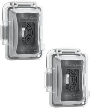 Weatherproof Electrical Outlet Cover, 2 Pack, 1-Gang, Outdoor Outlet Cover, Weatherproof, Outlet Cover Box Weatherproof Electrical Outlet Cover, 2 Pack, 1-Gang, Outdoor Outlet Cover, Weatherproof, Outlet Cover Box