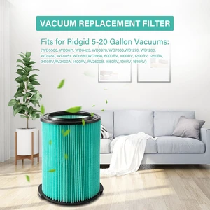 VF6000 5-Layer Replacement Filters for Ridgid Shop Vac Wet Dry Vacs 2 Pack VF6000 HEPA Filter for Ridgid Shop Vac 5-20 Gallon Vacs, for Husky 6-9 Gallon & Craftsman Vacs with VF3502 Bags VF6000 5-Layer Replacement Filters for Ridgid Shop Vac Wet Dry Vacs 2 Pack VF6000 HEPA Filter for Ridgid Shop Vac 5-20 Gallon Vacs, for Husky 6-9 Gallon & Craftsman Vacs with VF3502 Bags