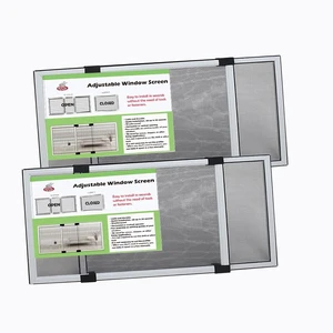 Adjustable Sliding Window Screen, 2 Ways Aluminum Frame Expandable Window Screen (15.74 ''h x21-40''w)or Convert to Vertical (21.65"h x 15-28"w), B Adjustable Sliding Window Screen, 2 Ways Aluminum Frame Expandable Window Screen (15.74 ''h x21-40''w)or Convert to Vertical (21.65"h x 15-28"w), B