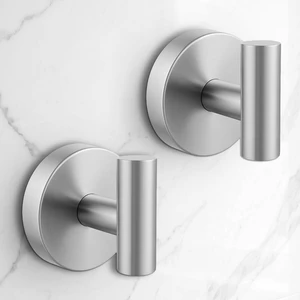 Heavy Duty Suction Cup Hooks for Glass Window,Tile,Mirror,Removable Shower Hooks for Inside Shower,Metal Towel Hooks for Bathroom,2 Pack(Silver) Heavy Duty Suction Cup Hooks for Glass Window,Tile,Mirror,Removable Shower Hooks for Inside Shower,Metal Towel Hooks for Bathroom,2 Pack(Silver)