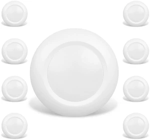 8 Pack 6 Inch LED Low Profile Recessed & Surface Mount Disk Light, Round, 15W, 900 Lumens, 4000K Cool White, CRI80, Driverless Design, Dimmable, ETL Listed, White 8 Pack 6 Inch LED Low Profile Recessed & Surface Mount Disk Light, Round, 15W, 900 Lumens, 4000K Cool White, CRI80, Driverless Design, Dimmable, ETL Listed, White