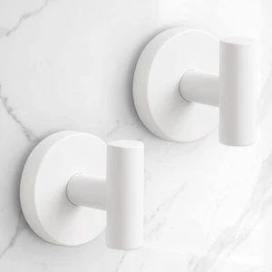 Heavy Duty Suction Cup Hooks for Glass Window,Tile,Mirror,Removable Shower Hooks for Inside Shower,Metal Towel Hooks for Bathroom,2 Pack(White) Heavy Duty Suction Cup Hooks for Glass Window,Tile,Mirror,Removable Shower Hooks for Inside Shower,Metal Towel Hooks for Bathroom,2 Pack(White)