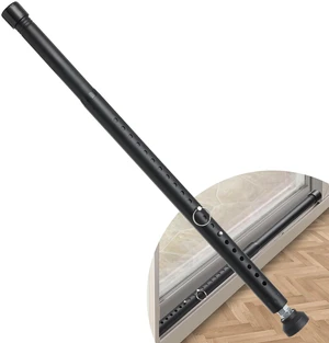 Sliding Door Security Bar, 17.7-50.5inch Heavy Duty Adjustable Sliding Patio Door Lock Bar with Rubber Tips,Diameter 1inch Window Security Bar for Home Apartment Travel Children Women (Black) Sliding Door Security Bar, 17.7-50.5inch Heavy Duty Adjustable Sliding Patio Door Lock Bar with Rubber Tips,Diameter 1inch Window Security Bar for Home Apartment Travel Children Women (Black)