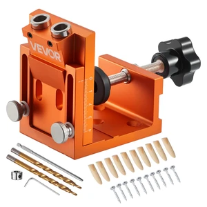 Pocket Hole Jig Kit, 0.47 to 1.89 in Adjustable, Jig Pocket Hole System with Step Drill, Hex Wrench, Drill Stop Ring, Square Drive Bit, Plugs and Screws, Reinforced Metal Frame, for Woodworking Pocket Hole Jig Kit, 0.47 to 1.89 in Adjustable, Jig Pocket Hole System with Step Drill, Hex Wrench, Drill Stop Ring, Square Drive Bit, Plugs and Screws, Reinforced Metal Frame, for Woodworking