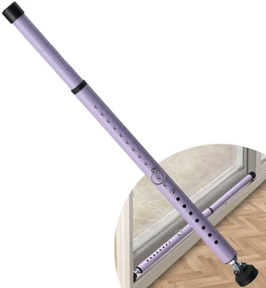 Sliding Door Security Bar, 17.7-50.5inch Heavy Duty Adjustable Sliding Patio Door Lock Bar with Rubber Tips,Diameter 1inch Window Security Bar for Home Apartment Travel Children Women (Purple) Sliding Door Security Bar, 17.7-50.5inch Heavy Duty Adjustable Sliding Patio Door Lock Bar with Rubber Tips,Diameter 1inch Window Security Bar for Home Apartment Travel Children Women (Purple)