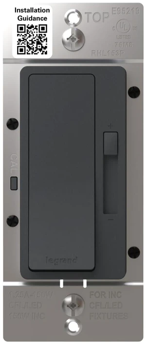 Radiant 150W LED Dimmer Light Switch 3-Way Rocker Graphite 1 Pack Pass & Seymour LED Optimized, Decorator Rocker Dimmer Switch, for Dimmable LED Bulbs, Flicker-Free Radiant 150W LED Dimmer Light Switch 3-Way Rocker Graphite 1 Pack Pass & Seymour LED Optimized, Decorator Rocker Dimmer Switch, for Dimmable LED Bulbs, Flicker-Free