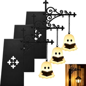 Library Lantern Mini Bookshelf Lamp, Ghost Vintage Hanging LED Book shelf Lights with Bookend-Style Base,Warm Decorative for Home,Study and Reading Corner,Enchanting Gift for Literary Lovers (3 PCS) Library Lantern Mini Bookshelf Lamp, Ghost Vintage Hanging LED Book shelf Lights with Bookend-Style Base,Warm Decorative for Home,Study and Reading Corner,Enchanting Gift for Literary Lovers (3 PCS)