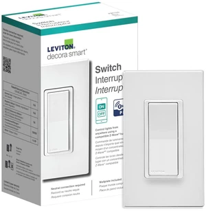 Decora Smart Switch Z-Wave 800 Series, ZW15S-1RW, White Decora Smart Switch Z-Wave 800 Series, ZW15S-1RW, White