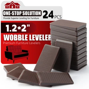 Furniture Leveler 24pcs Kit Size Variety | Multi-Purpose Rubber Shim for Leveling Feet Stable | Anti-Wobble Pad for Uneven Table, Dresser Leg, Toliet and More Furniture | Prevent from Wobbling Furniture Leveler 24pcs Kit Size Variety | Multi-Purpose Rubber Shim for Leveling Feet Stable | Anti-Wobble Pad for Uneven Table, Dresser Leg, Toliet and More Furniture | Prevent from Wobbling