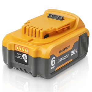 20V 6.0Ah Replacement Battery Compatible with Dewalt 20V Tools Lithium-Ion Battery Compatible With Dewalt 20V Battery DCB200 DCD DCF DCG Series Cordless Power Tools Not Made in Dewalt 20V 6.0Ah Replacement Battery Compatible with Dewalt 20V Tools Lithium-Ion Battery Compatible With Dewalt 20V Battery DCB200 DCD DCF DCG Series Cordless Power Tools Not Made in Dewalt