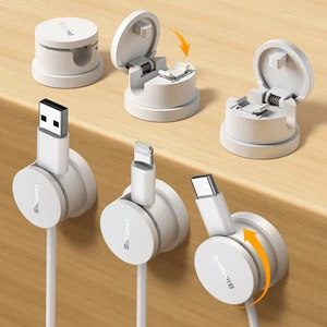 6 Pack Snap-Lock Cable Clips, 360° Rotatable Cord Holder for Desk Anti-Pull-Out Cord Organizer, Adhesive Phone Charger Holder Cable Management For Nightstand Wall Car, Home Office Accessories 6 Pack Snap-Lock Cable Clips, 360° Rotatable Cord Holder for Desk Anti-Pull-Out Cord Organizer, Adhesive Phone Charger Holder Cable Management For Nightstand Wall Car, Home Office Accessories