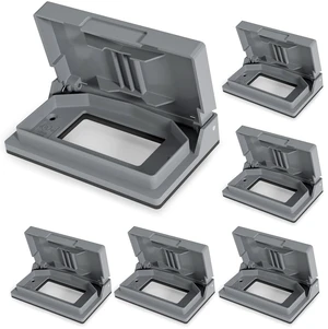 Horizontal Outdoor Cover for Decotative Receptacles, Weatherproof Wall Plate, Outdoor Electrical Outlet Cover, Standard Size 1-Gang 4.77 x 2.97, Thermoplastic, 6 Pack, Grey Horizontal Outdoor Cover for Decotative Receptacles, Weatherproof Wall Plate, Outdoor Electrical Outlet Cover, Standard Size 1-Gang 4.77 x 2.97, Thermoplastic, 6 Pack, Grey