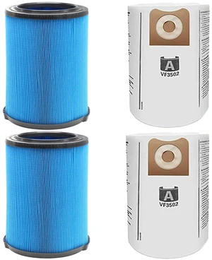 VF5000 Replacement Filter for Ridgid Shop Vac 6-20 Gallon Vacs 2-Pack Vacuum Filter for Ridgid Shop Vac Wet Dry Vacs, Fits for Husky 6-9 Gallon & for Craftsman Vacs with VF3502 Vacuum Bags VF5000 Replacement Filter for Ridgid Shop Vac 6-20 Gallon Vacs 2-Pack Vacuum Filter for Ridgid Shop Vac Wet Dry Vacs, Fits for Husky 6-9 Gallon & for Craftsman Vacs with VF3502 Vacuum Bags