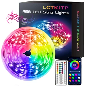 LED Strip Lights,RGB Music Sync Color Changing Led Lights with Smart App Control Remote & Remote Control,LED Lights for Bedroom,Room Essentials,Sense of Atmosphere Decorations(50FT-1Roll) LED Strip Lights,RGB Music Sync Color Changing Led Lights with Smart App Control Remote & Remote Control,LED Lights for Bedroom,Room Essentials,Sense of Atmosphere Decorations(50FT-1Roll)