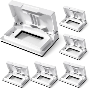 Horizontal Outdoor Cover for Decotative Receptacles, Weatherproof Wall Plate, Outdoor Electrical Outlet Cover, Standard Size 1-Gang 4.77 x 2.97, Thermoplastic, 6 Pack, White Horizontal Outdoor Cover for Decotative Receptacles, Weatherproof Wall Plate, Outdoor Electrical Outlet Cover, Standard Size 1-Gang 4.77 x 2.97, Thermoplastic, 6 Pack, White