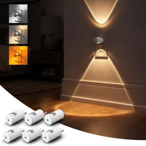 Night Lights Plug into Wall, Dimmable Night Light Plug in 3000K/5000K/Amber, 5 Lever Brightness, Nightlight Dusk to Dawn, 180° Rotatable, Bedroom, Bathroom, Hallway, White, 6Pack Night Lights Plug into Wall, Dimmable Night Light Plug in 3000K/5000K/Amber, 5 Lever Brightness, Nightlight Dusk to Dawn, 180° Rotatable, Bedroom, Bathroom, Hallway, White, 6Pack