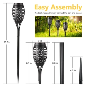Solar Torch Flame Lights, 12 Pack Solar Halloween Lights Outdoor with Flickering Flame, Waterproof Patio Light Landscape Decoration Lighting for Garden Yard Outdoor Halloween Decor - Blue Solar Torch Flame Lights, 12 Pack Solar Halloween Lights Outdoor with Flickering Flame, Waterproof Patio Light Landscape Decoration Lighting for Garden Yard Outdoor Halloween Decor - Blue