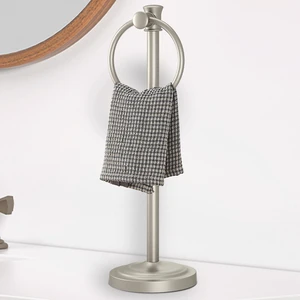 Hand Towel Holder Stand Free Standing Towel Bar Brushed Nickel 17 Inch Hanging Floor Hand Towel Rack Ring, for Bathroom Kitchen Countertops, Hardware Accessories SUS 304 Heavy-Duty Base Hand Towel Holder Stand Free Standing Towel Bar Brushed Nickel 17 Inch Hanging Floor Hand Towel Rack Ring, for Bathroom Kitchen Countertops, Hardware Accessories SUS 304 Heavy-Duty Base