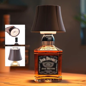 Wireless Bottle Lamp for Liquor Bottles, Dimmable Cordless Lamp Shade Battery Operated Night Light, Wine Bottle Lamp Topper for Table Bedroom, Bar Decor, Living Room, Gifts for Women Men Wireless Bottle Lamp for Liquor Bottles, Dimmable Cordless Lamp Shade Battery Operated Night Light, Wine Bottle Lamp Topper for Table Bedroom, Bar Decor, Living Room, Gifts for Women Men