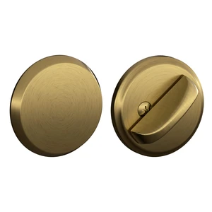 B81 609 Deadbolt with Standard Trim, Non-Keyed One Sided Deadbolt, Highest Residential Security, Antique Brass B81 609 Deadbolt with Standard Trim, Non-Keyed One Sided Deadbolt, Highest Residential Security, Antique Brass