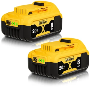 2Pack 8000mAh Replacement for Dewalt 20V Max Battery Compatible with Dewalt 20 Volt Battery XR Cordless Tools DCB206 DCB200 DCB201 DCD/DCF/DCG Power Tool 2Pack 8000mAh Replacement for Dewalt 20V Max Battery Compatible with Dewalt 20 Volt Battery XR Cordless Tools DCB206 DCB200 DCB201 DCD/DCF/DCG Power Tool