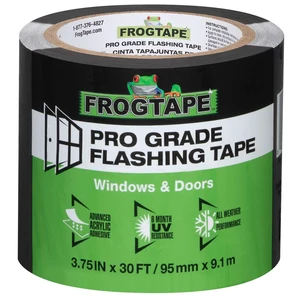 Pro Grade Flashing Tape for Windows & Doors, 3.75 Inch Width - 30 Foot Roll, All Weather & UV Resistant Flashing Tape with Advanced Acrylic Adhesive - 10 mils - Black Pro Grade Flashing Tape for Windows & Doors, 3.75 Inch Width - 30 Foot Roll, All Weather & UV Resistant Flashing Tape with Advanced Acrylic Adhesive - 10 mils - Black