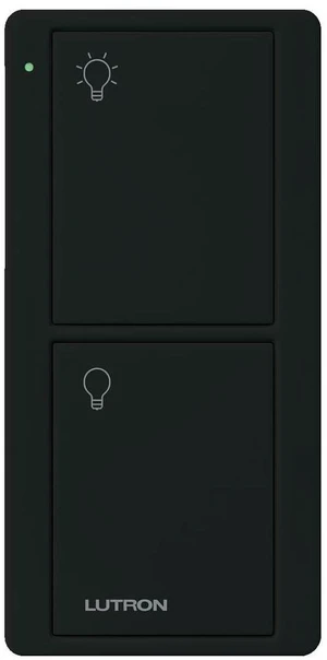 Pico Remote for Caseta Smart Switch, 2-Button Control, Remote On/Off control, for wireless 3-way with Caseta switch, for table top or wallmount use, PJ2-2B-GBL-L01, Black Pico Remote for Caseta Smart Switch, 2-Button Control, Remote On/Off control, for wireless 3-way with Caseta switch, for table top or wallmount use, PJ2-2B-GBL-L01, Black