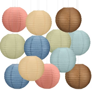 12 Pcs 10" Oh Happy Day Boho Paper Lanterns Party Classroom Decor Back to School Classrooms Decorations, Hanging Lanterns for Birthday Wedding Ceiling, Round Paper Decor, Assorted Colors 12 Pcs 10" Oh Happy Day Boho Paper Lanterns Party Classroom Decor Back to School Classrooms Decorations, Hanging Lanterns for Birthday Wedding Ceiling, Round Paper Decor, Assorted Colors