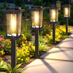 Solar Pathway Lights Outdoor, 12 Pack Solar Powered Garden Lights Waterproof, Auto On/Off Outdoor Landscape Lights for Patio, Walkway, Driveway, Lawn, Pool Decor. (Warm White) Solar Pathway Lights Outdoor, 12 Pack Solar Powered Garden Lights Waterproof, Auto On/Off Outdoor Landscape Lights for Patio, Walkway, Driveway, Lawn, Pool Decor. (Warm White)