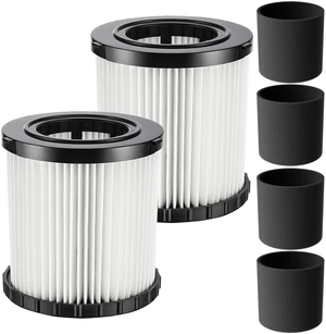 DCV581H DCV580H Vacuum Filter for DEWALT 20V Cordless Shop Vac Cleaner DCV581 DCV580 Filter for DEWALT Battery 2 Gallon Cordless and Corded Portable Wet Dry Vacuum Cleaner, Washable, 2 Pack DCV581H DCV580H Vacuum Filter for DEWALT 20V Cordless Shop Vac Cleaner DCV581 DCV580 Filter for DEWALT Battery 2 Gallon Cordless and Corded Portable Wet Dry Vacuum Cleaner, Washable, 2 Pack