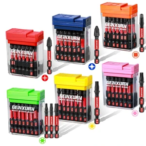 90 Pieces Impact Screwdriver Bits Set with Colorful Boxes, 2" Magnetic (PH2,PZ2,SQ2,T10,T15, T20,T25,T30) S2 Steel Multi Driver Bits 90 Pieces Impact Screwdriver Bits Set with Colorful Boxes, 2" Magnetic (PH2,PZ2,SQ2,T10,T15, T20,T25,T30) S2 Steel Multi Driver Bits