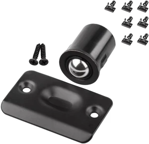 8 Pack Drive in Ball Catch with Strike Plate for Closet Doors, Black, 13/16 Inch x 1-1/8 Inchs,Die-cast, Adjustable Tension Ball 8 Pack Drive in Ball Catch with Strike Plate for Closet Doors, Black, 13/16 Inch x 1-1/8 Inchs,Die-cast, Adjustable Tension Ball