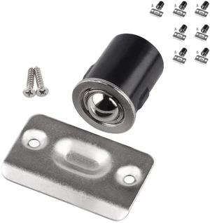 8 Pack Drive in Ball Catch with Strike Plate for Closet Doors, Satin Nickel, 13/16 Inch x 1-1/8 Inchs,Die-cast, Adjustable Tension Ball 8 Pack Drive in Ball Catch with Strike Plate for Closet Doors, Satin Nickel, 13/16 Inch x 1-1/8 Inchs,Die-cast, Adjustable Tension Ball