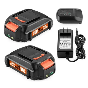 20Volt Compatible with Worx 20V Battery and Charger Kit Replace for Worx 20Volt WA3520 WA3525 WA3575 WG151s WG251s WG540s WG545s WG890 WG891, with Charger (Replacement, Not OEM) 20Volt Compatible with Worx 20V Battery and Charger Kit Replace for Worx 20Volt WA3520 WA3525 WA3575 WG151s WG251s WG540s WG545s WG890 WG891, with Charger (Replacement, Not OEM)