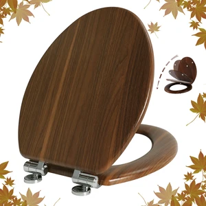 Slow Close Wood Toilet Seat, Quick-Release (Elongated, Walnut) Elongated Toilet Seat with Quietly Close, Easy to Install also Easy to Clean Slow Close Wood Toilet Seat, Quick-Release (Elongated, Walnut) Elongated Toilet Seat with Quietly Close, Easy to Install also Easy to Clean