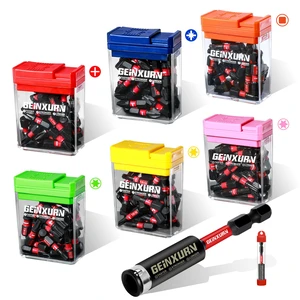 181 Pieces Impact Screwdriver Bits Set with Colorful Boxes, 1" Magnetic (PH2,PZ2,SQ2,T10,T15,T20,T25,T30) S2 Steel Multi Driver Bits 181 Pieces Impact Screwdriver Bits Set with Colorful Boxes, 1" Magnetic (PH2,PZ2,SQ2,T10,T15,T20,T25,T30) S2 Steel Multi Driver Bits