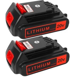 Battery Replacement for Black+ Decker 20V Lithium 4.0 ah 2 Pack High-Capacity Extended Runtime Compatible with LBXR20 LBXR2020 LBX20 LBXR2520 LB2X4020 LB2XR20 Battery Replacement for Black+ Decker 20V Lithium 4.0 ah 2 Pack High-Capacity Extended Runtime Compatible with LBXR20 LBXR2020 LBX20 LBXR2520 LB2X4020 LB2XR20
