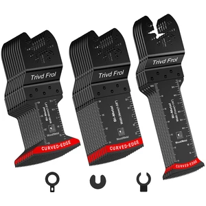 25 PCS Bi-Metal Oscillating Saw Blades Curved Edge Metal Cutting Professional Multitool Blades for Wood Plastic Nails Metal, Oscillating Tool Blades Fit Dewalt Milwaukee Bosch Ryobi and More 25 PCS Bi-Metal Oscillating Saw Blades Curved Edge Metal Cutting Professional Multitool Blades for Wood Plastic Nails Metal, Oscillating Tool Blades Fit Dewalt Milwaukee Bosch Ryobi and More