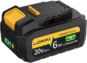True Capacity Replacement Battery Compatible with Dewalt 20V Max Tool, Automotive Grade Lithium Ion Cells, V0 Highest Grade Fireproof Case, Longer Runtime - 6.0AH, 1 Pack True Capacity Replacement Battery Compatible with Dewalt 20V Max Tool, Automotive Grade Lithium Ion Cells, V0 Highest Grade Fireproof Case, Longer Runtime - 6.0AH, 1 Pack