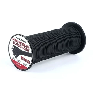 Marine Grade Bungee Cords Heavy Duty Outdoor - 1/8" x 100ft Bungee Cord Roll - 100% Stretch Elastic Cord and Absorbent Bungee Shock Cord for Kayak Deck, Camping, Crafting Marine Grade Bungee Cords Heavy Duty Outdoor - 1/8" x 100ft Bungee Cord Roll - 100% Stretch Elastic Cord and Absorbent Bungee Shock Cord for Kayak Deck, Camping, Crafting
