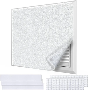 Air Vent Filters,20"x140"Cut to Fit Air Filter Material (100+Filters),MERV 8 Electrostatic Air Vent Filter for Home Floor, Grilles, Ceiling, HVAC Furnace Vents, With 48PCs Adhesive Hook Tape Air Vent Filters,20"x140"Cut to Fit Air Filter Material (100+Filters),MERV 8 Electrostatic Air Vent Filter for Home Floor, Grilles, Ceiling, HVAC Furnace Vents, With 48PCs Adhesive Hook Tape