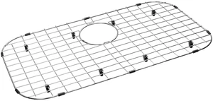 Sink Protector Grid 26-1/16" x 14-1/16", Rear Drain with Corner Radius 3-1/2", 304 Stainless Steel Material NLW2614R Sink Protector Grid 26-1/16" x 14-1/16", Rear Drain with Corner Radius 3-1/2", 304 Stainless Steel Material NLW2614R