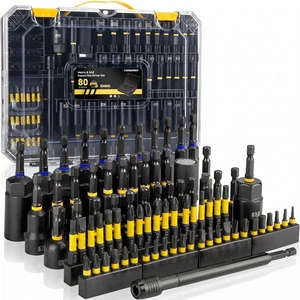 80 Pcs Magnetic Nut Driver Set & Impact Socket Set, Master S2/Cr-V Drill Sockets with Metric & SAE, 1/4" Hex Shank Bits, Extension Holder, Heavy-Duty Organizer Case, Tools Gift for Men 80 Pcs Magnetic Nut Driver Set & Impact Socket Set, Master S2/Cr-V Drill Sockets with Metric & SAE, 1/4" Hex Shank Bits, Extension Holder, Heavy-Duty Organizer Case, Tools Gift for Men