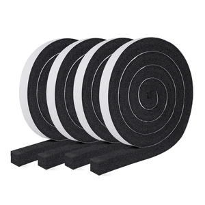 Foam Weather Stripping Door Seal 1 Inch W x 1 Inch T x 26 FT Foam Tape Strip with Strong Adhesive and High Resilience Air Conditioner Foam Insulation for Windows, AC, 6.5ft X 4 Rolls Foam Weather Stripping Door Seal 1 Inch W x 1 Inch T x 26 FT Foam Tape Strip with Strong Adhesive and High Resilience Air Conditioner Foam Insulation for Windows, AC, 6.5ft X 4 Rolls